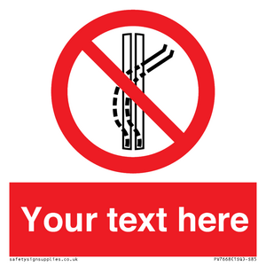 Custom prohibition Do not leave the tow track